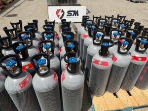Botellas gas alimentario